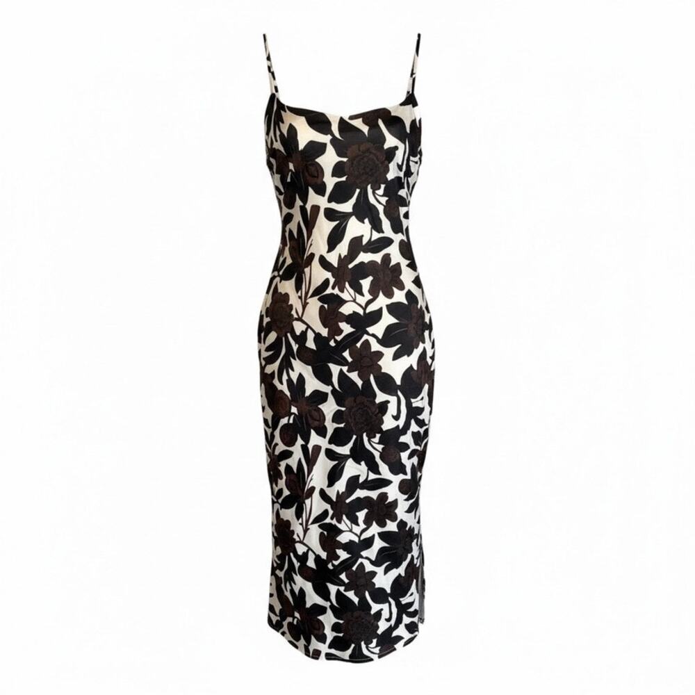 Commense XL Floral Maxi Dress | Open Back | Spaghetti Strap | 100% Polyester